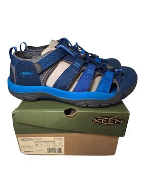 Keen Newport H2 Youth Sandals Size 7 Blue Opal Vibrant Blue NIB Water Hiking Kid